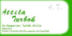 attila turbok business card